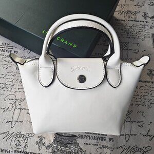 Longchamp Leather White Crossbody Bags